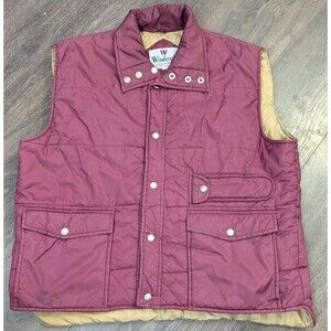 Windcrest Pink Wind Breaker Vest Vintage Size Extra Large
